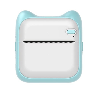 XUnion # 4rNp2d Mini Printe-R Portablepocket Impresión térmica Rbluetooth Wireless Smart Printe-R para foto Imagen Oficina Recibo, Azul#9uyu4u, M