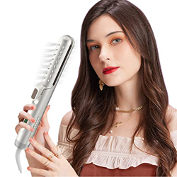 Moldeador de flujo de aire de 360 °, plancha para el cabello y rizador 2 en 1, plancha profesional con placa de cerámica flotante 3d, plancha alisador características