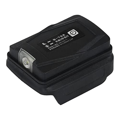 WETG Adaptador LED LáMpara Linterna USB Cargador de TeléFono MóVil para HongSong BoDa FoGo 18V Li-Ion BateríA Banco de EnergíA