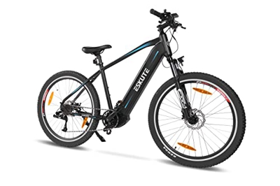 ESKUTE Bicicleta Electrica 27.5" Netuno Pro Bicicleta Eléctrica Montaña con Motor Central Bafang 250w Batería Samsung 36V 14.5A, Bici Electrica de 80 