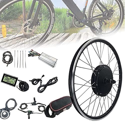 Ben Zhan Kit Modificación Bicicleta Eléctrica, Kit Modificación De Bicicleta Eléctrica Caja De Rueda Trasera 20", 24", 26", 27,5", 28", 29", Motor De 