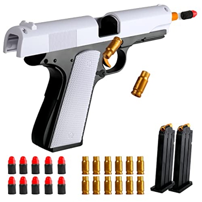 Pistola de Bala Blanda Pistola de Juguete con Cargador de Eyección de Proyectiles Blaster de Espuma de Juguetepara Niños