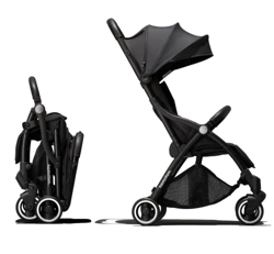 Cochecito Hamilton R1 Antracita, Compacto y Plegable, Silla de Paseo Ligera hasta 22 kg, Cochecito premium con sistema de plegado con una sola mano, C características