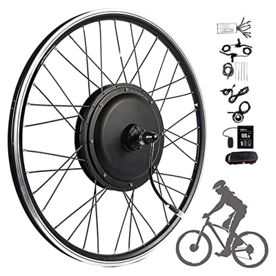 SXFYHXY Kit De Conversión De Bicicleta Eléctrica De 20"/24"/26"/27,5"/28"/29", Kit De Motor De Cubo Potente De Bicicleta Eléctrica De Rueda Trasera De