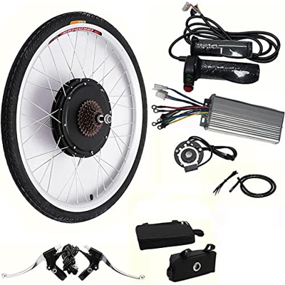 SXFYHXY Kit De Conversión De Bicicleta Eléctrica De 26 Pulgadas, Juego De Motor De Cubo De Bicicleta Eléctrica De Rueda Trasera/Delantera 36v/500w