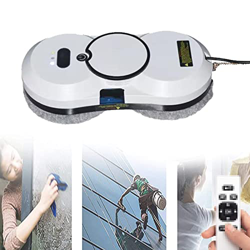 USGitke Robot Limpiacristales,Robot Limpiacristales Inteligente con Mando A Distancia,para Limpieza De Cristale-White en oferta