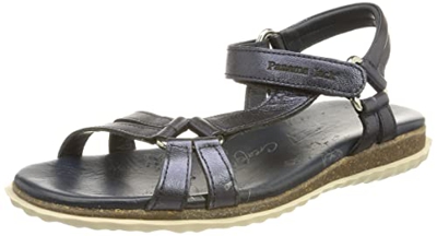 Panama Jack Caribel Shine, Sandalias Planas Mujer, Marino B1, 41 EU