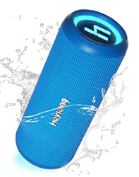 HEYSONG Altavoz Portátil Bluetooth Inalámbrico Impermeable RGB LED Luz Wireless Stereo, Graves Potentes con Sonido de Alta Fidelidad, Speaker con Micr en oferta