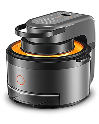 DBHFGJMN Freidora De Aire Visible De 5 L, 2000 W, Vapor, Sin Aceite, Cocina Baja En Grasa, Horno Eléctrico, Cocina Multifunción Táctil, 24 Horas, Cita