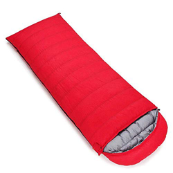 CIYAZA Saco de Dormir de plumón, Saco de Dormir de plumón de Ganso hidrofóbico 13F-32F (plumón de Ganso Rojo 1800 g) en oferta