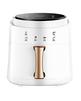 DBHFGJMN Horno De Freidora De Aire Multifuncional De 8L con Pantalla Digital 1400W Cocina Saludable Sin Aceite 4 Modos Preestablecidos Y Temperatura A