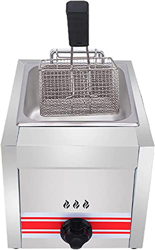 musite Freidora Profunda 10L Freidora Profunda Freidora de Gas Grado alimenticio Acero Inoxidable Pulso electrónico Encendido Antideslizante Ahorro de en oferta