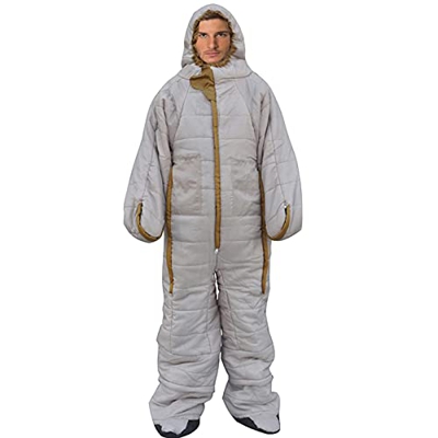 CIYAZA Saco de Dormir portátil para Adultos Saco de Dormir para Acampar al Aire Libre Saco de Dormir de algodón cálido Ultraligero (Altura DL 160~180 