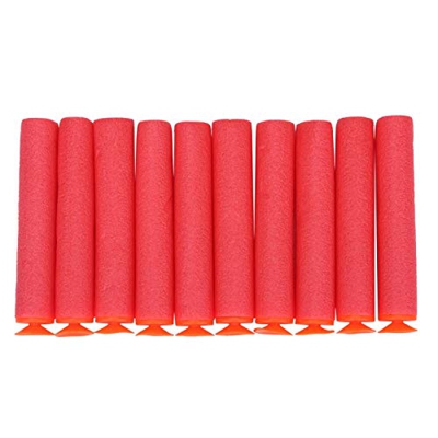 Astibym Recarga de Dardos, 100 Piezas de Pistola de Juguete Suave Recarga Balas Dardos Espuma EVa Accesorio Reutilizable(Rojo)