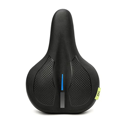 TYTbygml Asiento de Bicicleta de montaña para Hombres y Mujeres, Cómodo Asiento de Bicicleta, con Espuma viscoelástica, Doble Bola de absorción de Imp