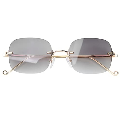 Fupei Gafas de Sol, a Prueba de Rayos Ultravioleta, Gafas de Moda, Lentes Verdes Degradados de Alta Definición para Interiores Y Exteriores