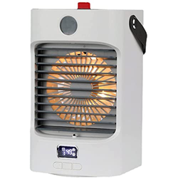 Portable USB Air Conditioner Fan Mini Personal Air Cooler Cooling Fan with 3 Speeds 7 Colors 120° Automatic Head Shaking Quiet Desktop Small Misting F características