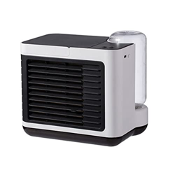 FMOPQ Portable Air Conditioner Fan Portable Mini Air Conditioner Fan with 3 Speeds 2000mAh Rechargeable Evaporative Cooler for Home Office Bedroom precio