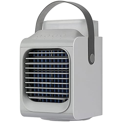 FMOPQ Personal Air Cooler USB Portable Air Conditioner Fan with 3-Speed 90° Wide-Angle Automatic Shaking Head Built-in 350ml Water Tank and 4000mAh Ba en oferta