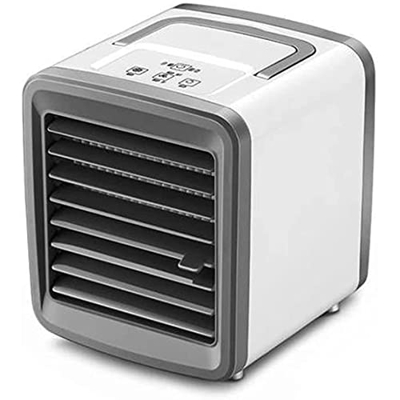 Portable Air Conditioner USB Charging Mini Air Cooler Built-in 2000mAh Battery and 300ml Water Tank 2 Speeds Personal Air Conditioner Misting Fan for 