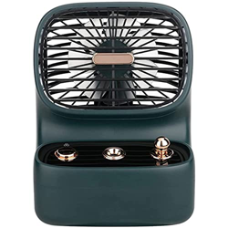 Retro USB Spray Fan Personal Space Air Cooler Mini Evaporative Cooler Quiet Desk Fan Built-in 350ml Water Tank Quiet Air Circulator Humidifier Misting precio