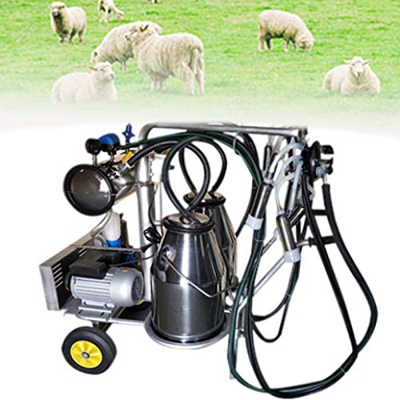 FMOPQ Electric Cow Goat Milking Machine 50L Double Bucket Milker Machine for Farm Household Cow (Goat)