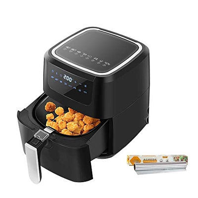 Steam Iron Smart Air Fryer Separate Fried Blue/LED Large Screen Touch Panel/Air Oven/5L / Smart Menu No Frying/No Grease/Non-Stick Air Fryer Oven Tin 