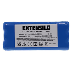 EXTENSILO Batería compatible con Dirt Devil M613 aspiradora (2500 mAh, 14,4 V, NiMH) en oferta