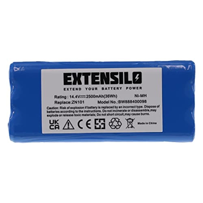 EXTENSILO Batería compatible con Dirt Devil M613 aspiradora (2500 mAh, 14,4 V, NiMH)