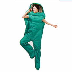CIYAZA Saco de Dormir Saco de Dormir para Acampar al Aire Libre Saco de Dormir Ultraligero cálido de algodón de 4 Estaciones con piernas separadas (Ve en oferta
