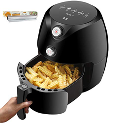 Steam Iron 3.6 Quarts/Mini Air Fryer Split Design/Temperature Adjustment/Timing/Power Air Fryer 5 Presets/Air Oven/ETL Certification Tin Foil/1300W (C en oferta
