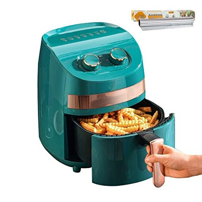 Steam Iron Electric Hot Air Fryers 11-Blade Turbo Fan Heating/Timing/Temperature Adjustment Rotisserie Oven Automatic Power Off/Power Air Fryer Oven/3