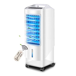 FMOPQ Portable 3-in-1 Evaporative Air Cooler 3 Fan Speeds with Vibration 7.5 Hour Timer and Water Tank 5 Liters White características