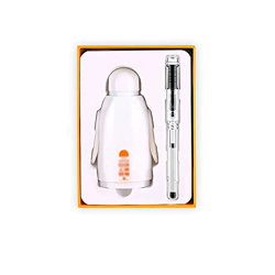 Pluma estilográfica, pluma de émbolo transparente, flujo suave de escritura constante, con dispensador de tinta, bien hecha y resistente, para hombres precio