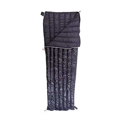 CIYAZA Saco de Dormir Ultraligero Tipo sobre Pluma de Ganso Blanco Camping Senderismo Saco de Dormir Primavera&Otoño (L200x80cm)