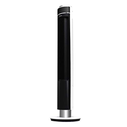 25W Home Intelligent Remote Control Fan LED Display Without Blade Fan - Black precio