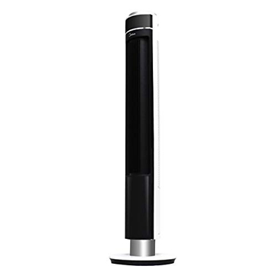 25W Home Intelligent Remote Control Fan LED Display Without Blade Fan - Black