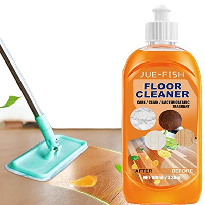 ADSQ Powerful Decontamination Floor Cleaner, 100ml Limpiador para Pisos De Madera, Limpiador para Piso Laminado, Removedor de Manchas y Olores, Efecto