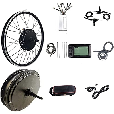 SXFYHXY Kit De Conversión De Bicicleta Eléctrica De 48 V 1500 W, Motor De Buje Trasero Kit De Conversión De Rueda De Bicicleta Eléctrica 20"26" 27,5"2