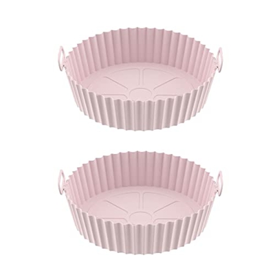 2 piezas de freidora de aire de silicona para freidora de aire reutilizable, cesta de freidora de aire antiadherente, cuenco de freidora de aire extra