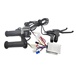 GHKL Controlador de Cepillo de 24V, 36V, 48V, 250W, 350W, 500W, Pantalla LCD de Acelerador, Kit de Freno eléctrico para Bicicleta eléctrica, Scooter,  en oferta