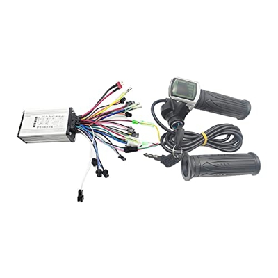GHKL Controlador sin escobillas para Bicicleta eléctrica/Bicicleta 36V 48V 350W 15A con Acelerador Giratorio (Color : 48V 350W)