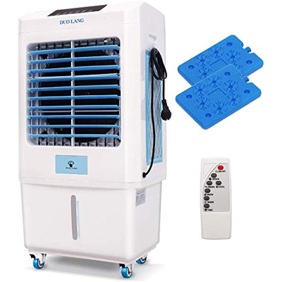 Portable Swamp Cooler Indoor and Outdoor Fan and Air Conditioning humidifier and Blower 323 Square Feet Remote Control Mechanical Control