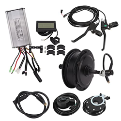 CHICIRIS Kit de conversión de Rueda Trasera de Bicicleta eléctrica, Controlador ranurado Shell LCD3 Dispaly Kit de Motor de Cubo Trasero de Bicicleta  en oferta