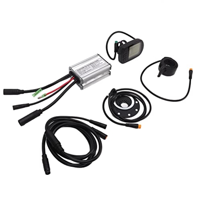 RYSH Kit de conversión de Bicicleta, Kit de conversión de Bicicleta eléctrica, Pantalla de Datos, fabricación DIY, CC 36V/48V para Motor sin escobilla