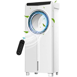 FMOPQ Portable Air Conditioning Unit Office Air Cooler Home Silent Air Cooler Leafless Fan (Color : White Size : 30 20 71.5Cm) precio