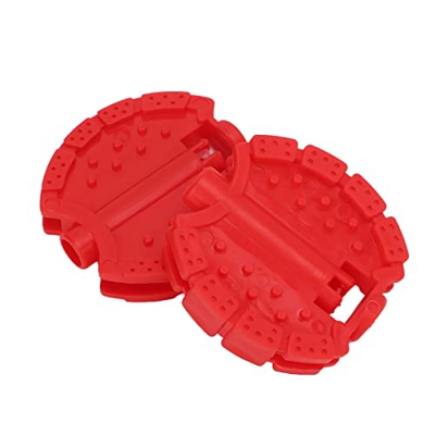 Agatige 2 uds. Pedales de Bicicleta para niños, Accesorios de Pedal de Rueda Delantera de Repuesto(Rojo)