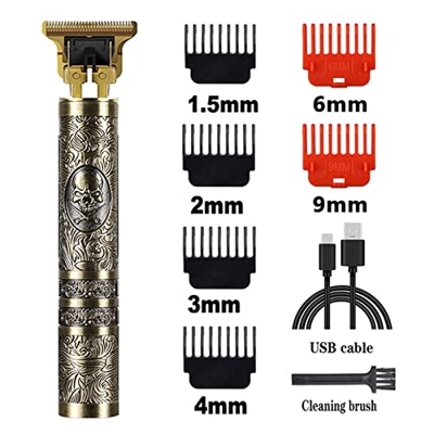 Cortapelos Cortadora de pelo T9, cortadora de pelo de barbero, máquina cortadora de pelo inalámbrica, recortadora de barba, máquina de afeitar, maquin