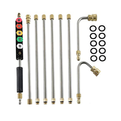 Pressure Washer Extension Wands - 120 Inch Pressure Washer Cleaning Tools, Telescopic Replacement Lance, Power Washer Lance with Spray Nozzle Tips,Gut características