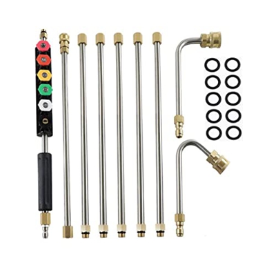 Pressure Washer Extension Wands - 120 Inch Pressure Washer Cleaning Tools, Telescopic Replacement Lance, Power Washer Lance with Spray Nozzle Tips,Gut